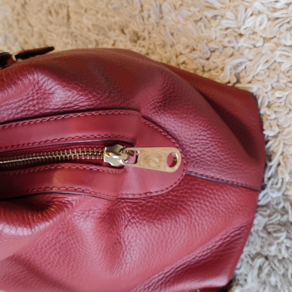 Michael Kors Red Leather Backpack - Picture 4 of 13
